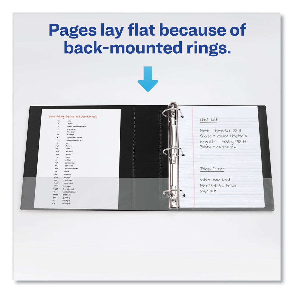 Avery Durable Non-View Binder with DuraHinge and Slant Rings, 3 Rings, 2" Capacity, 11 x 8.5, Green