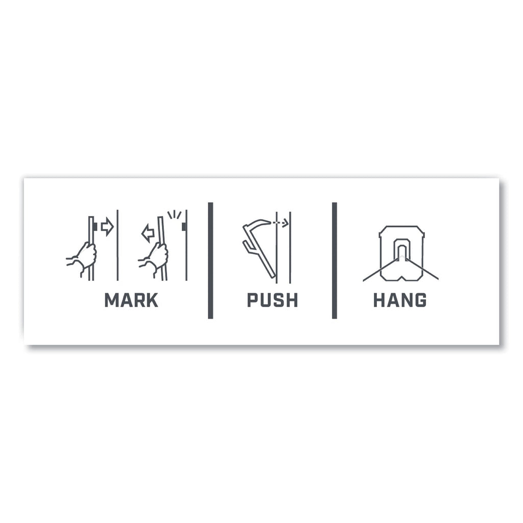 3M Claw Drywall Picture Hanger, Holds 15 lbs, 5 Hooks and 5 Spot Markers, Stainless Steel