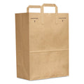 General Grocery Paper Bags, Attached Handle, 30 lb Capacity, 1/6 BBL, 12 x 7 x 17, Kraft, 300 Bags