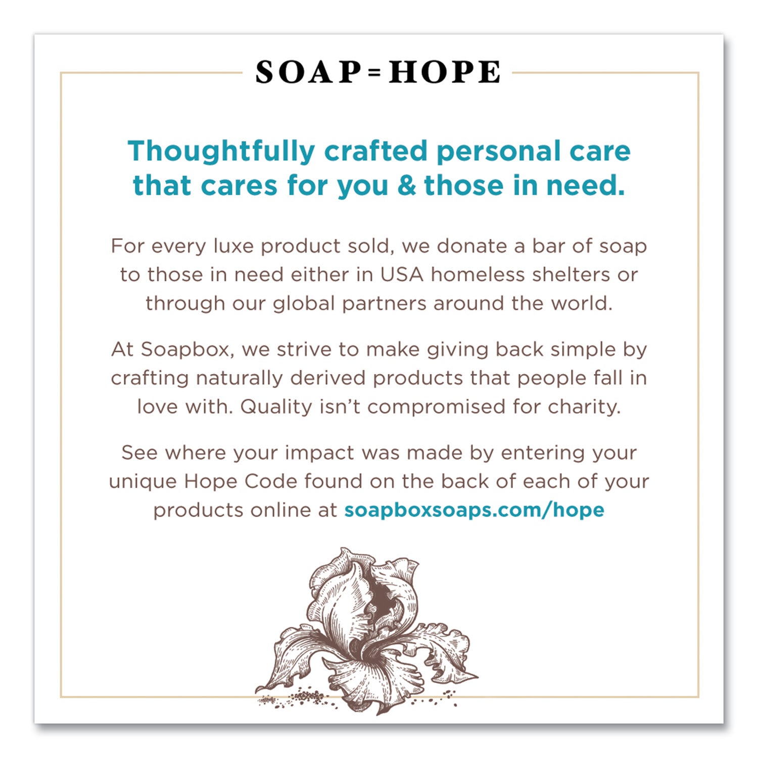 Soapbox Hand Soap, Vanilla and Lily Blossom, 12 oz Pump Bottle, 12/Carton