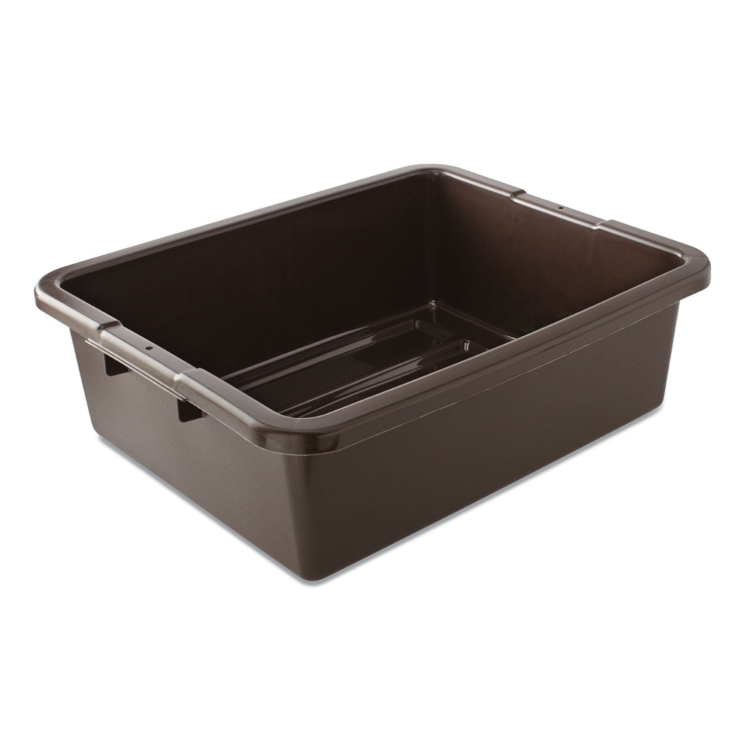 Rubbermaid Bus/Utility Box, 17.3" x 7" x 21.5", Brown