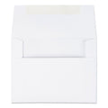 Quality Park Greeting Card/Invitation Envelope, A-2, Square Flap, Gummed Closure, 4.38 x 5.75, White, 100/Box