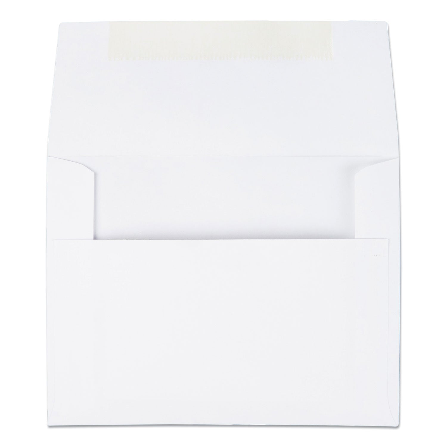 Quality Park Greeting Card/Invitation Envelope, A-2, Square Flap, Gummed Closure, 4.38 x 5.75, White, 100/Box