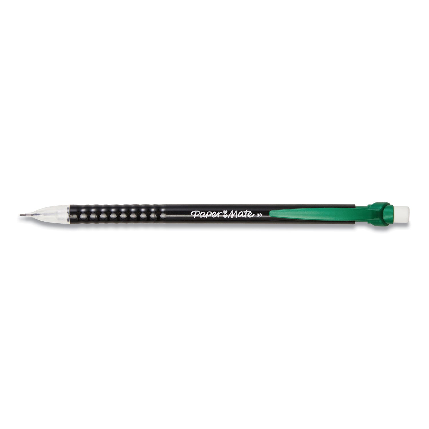 Paper Mate Write Bros Mechanical Pencil, 0.7 mm, HB (#2), Black Lead, Black Barrel with Assorted Clip Colors, 24/Pack