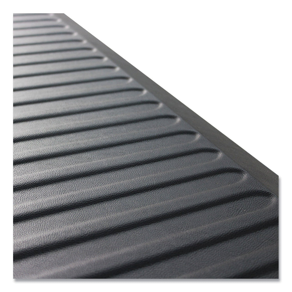 Floortex AFS-TEX 6000X Anti-Fatigue Mat, Rectangular, 23 x 67, Midnight Black
