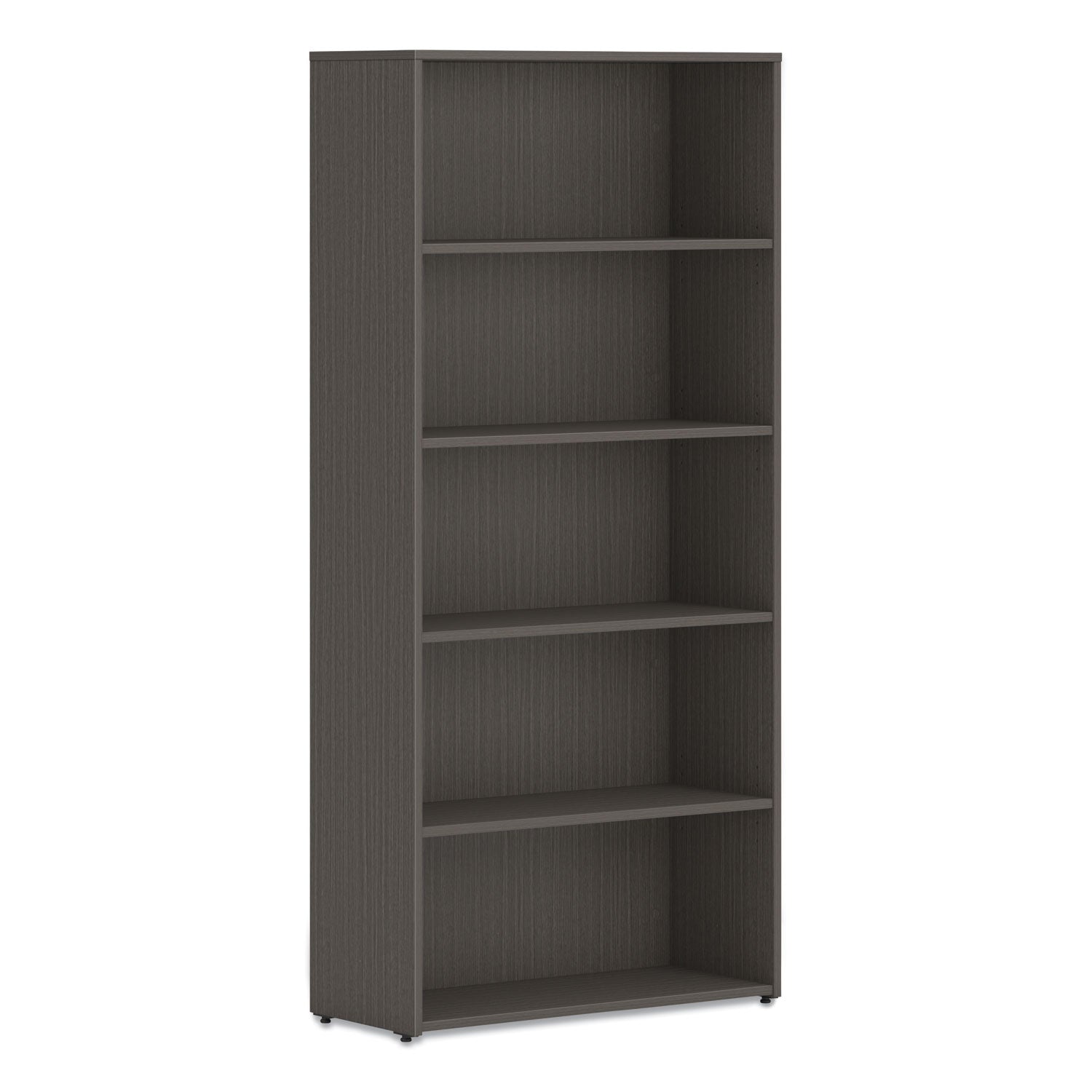HON Mod Bookcase, Five-Shelf/4 Adjustable, 30w x 13d x 65h, Slate Teak