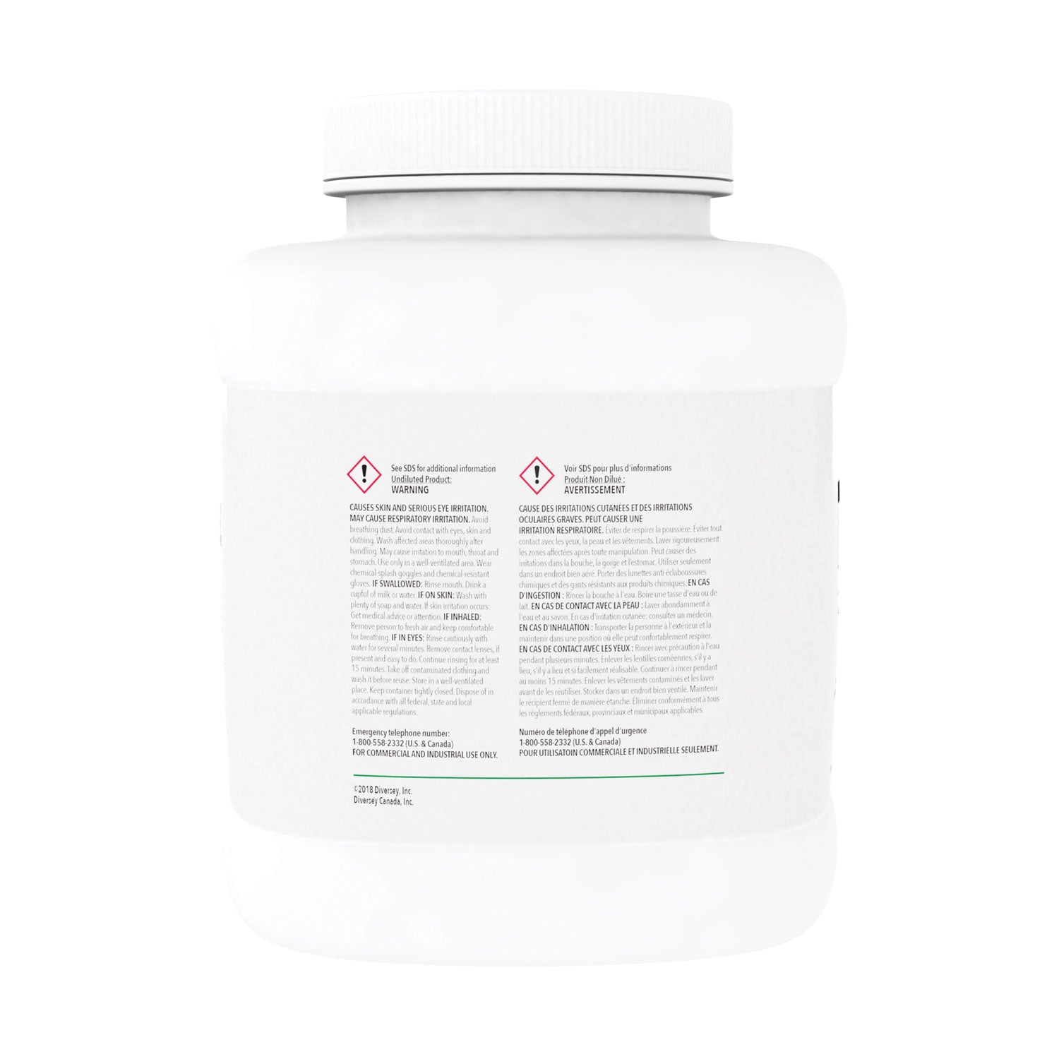 Diversey Beer Clean Glass Cleaner, Unscented, Powder, 4 lb. Container