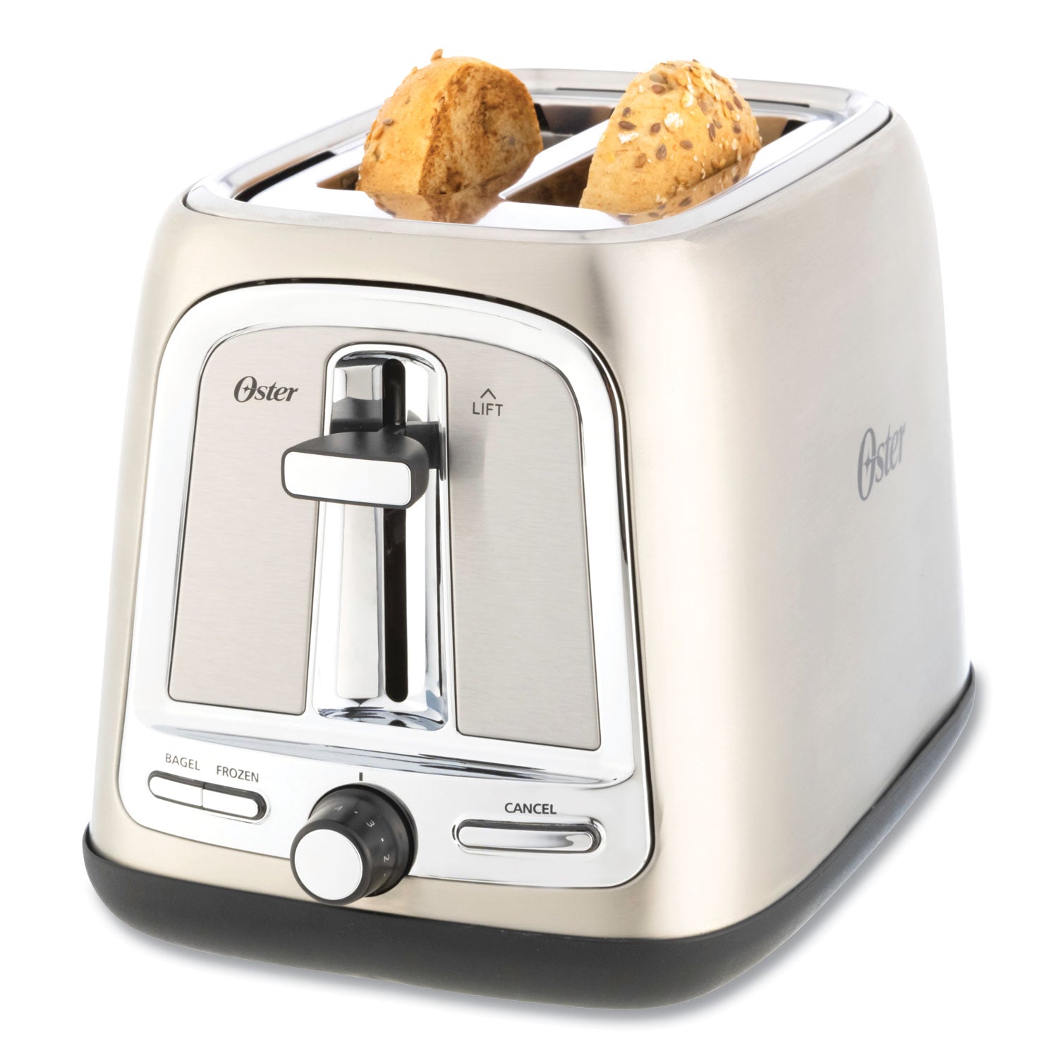 Oster Extra Wide Slot Toaster, 2-Slice, 7.5 x 11 x 8, Stainless Steel