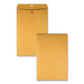 Quality Park Clasp Envelope, 32 lb Bond Weight Kraft, #15, Square Flap, Clasp/Gummed Closure, 10 x 15, Brown Kraft, 100/Box