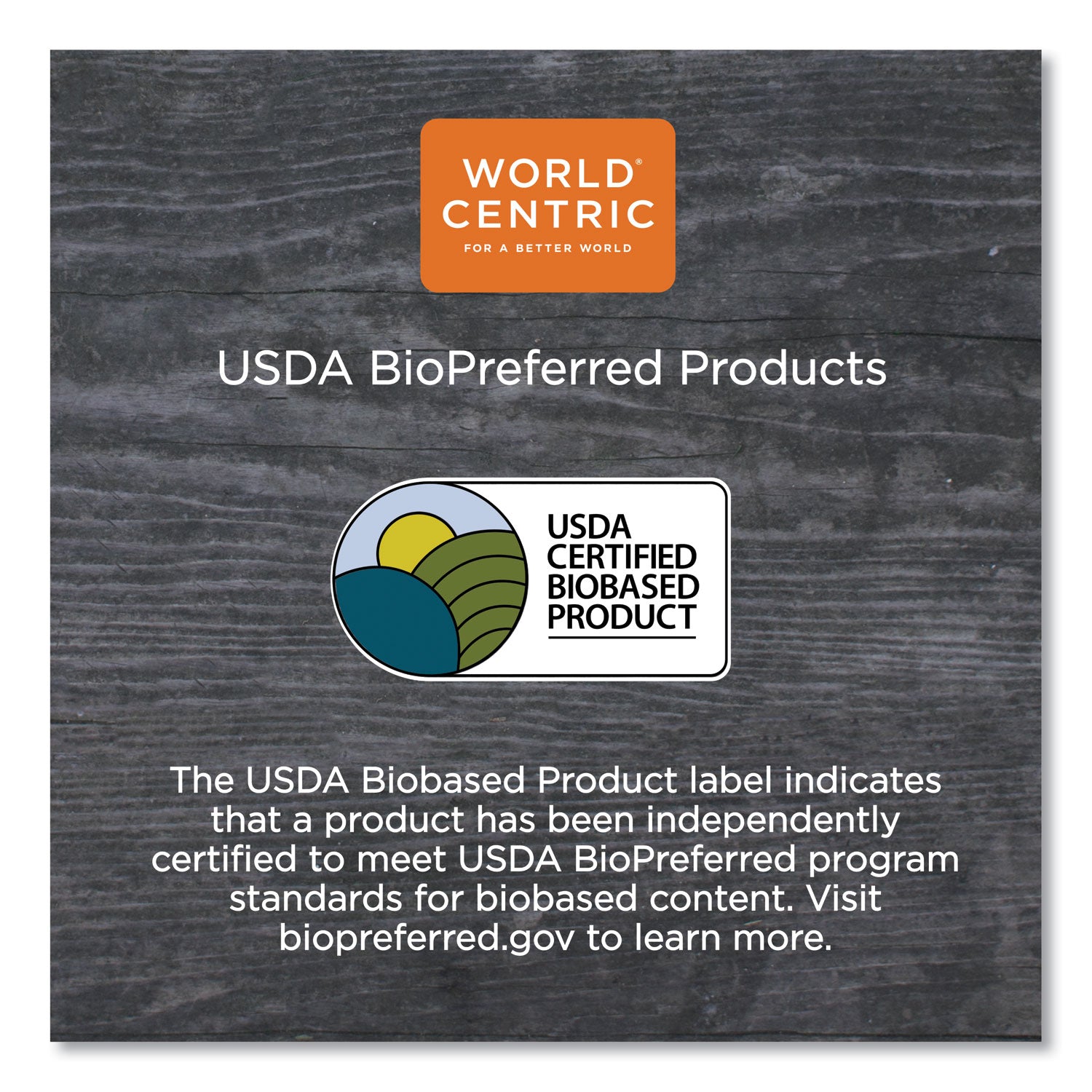 World Centric Fiber Trays, PLA Lined, PFAS Free, 1-Compartment, 9.1 x 7.1 x 0.7, Natural, Paper, 500/Carton