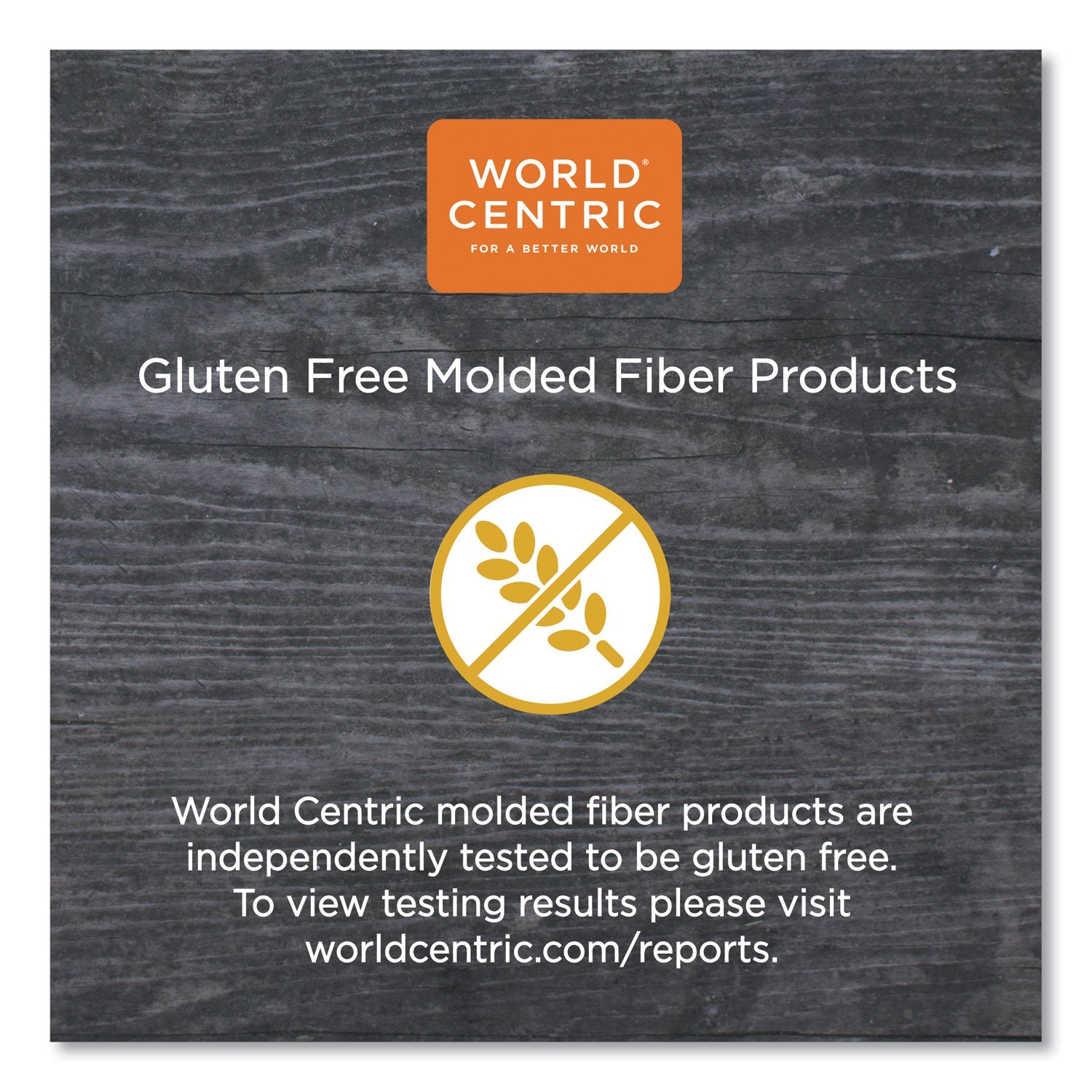 World Centric Fiber Containers, 48 oz, 8.5" Diameter x 3"h, Natural, Paper, 400/Carton