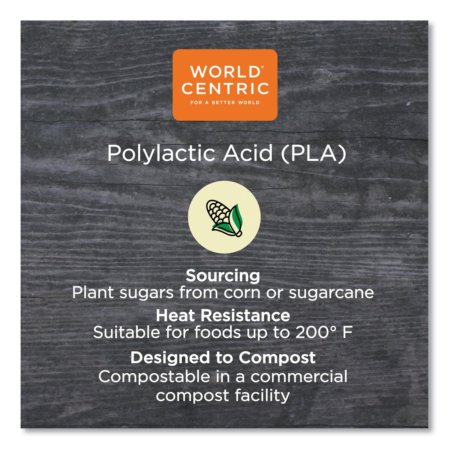 World Centric PLA Lids for Fiber Burrito Bowls, 8" Diameter, Clear, Plastic, 400/Carton