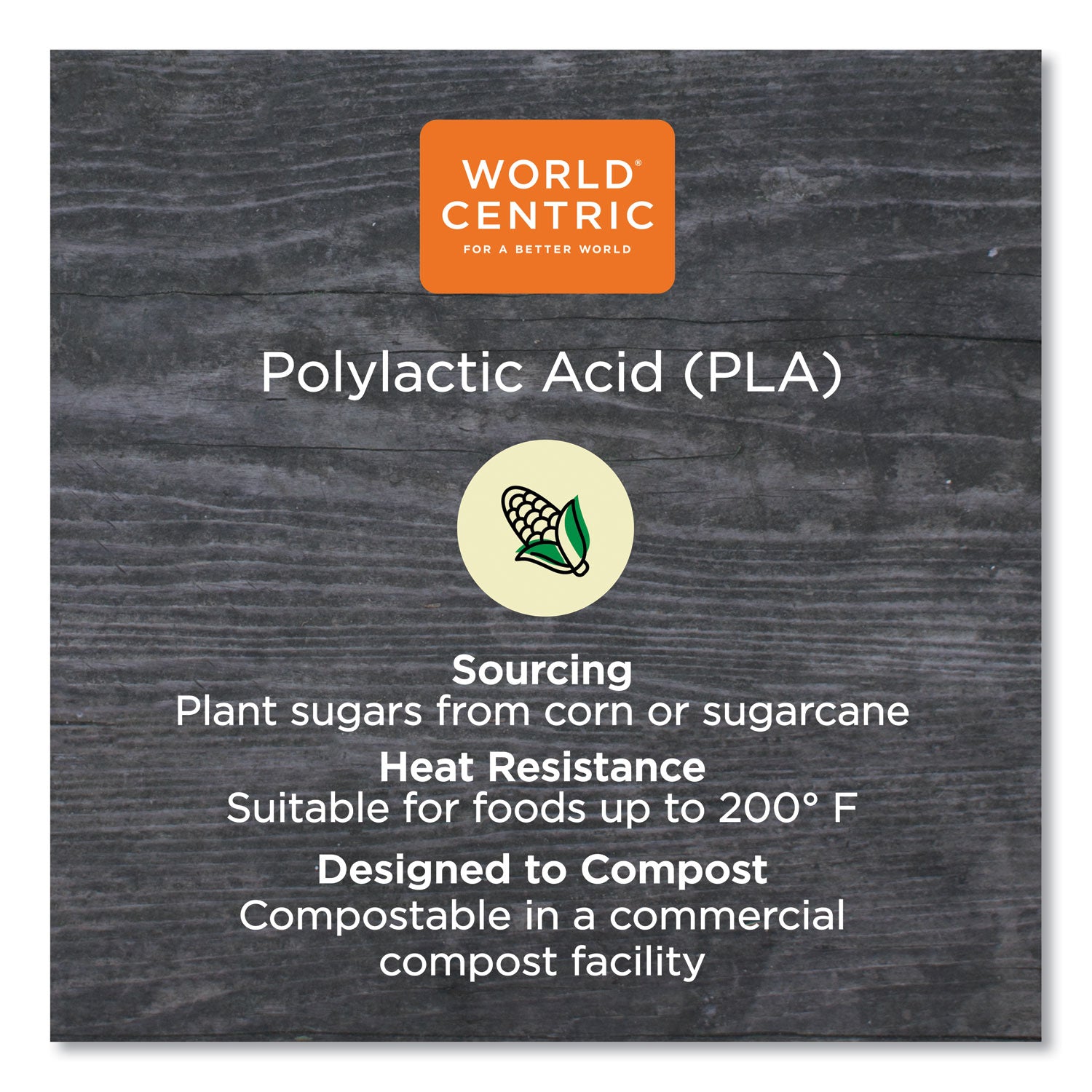 World Centric PLA Clear Cold Cups, 20 oz, Clear, 1,000/Carton