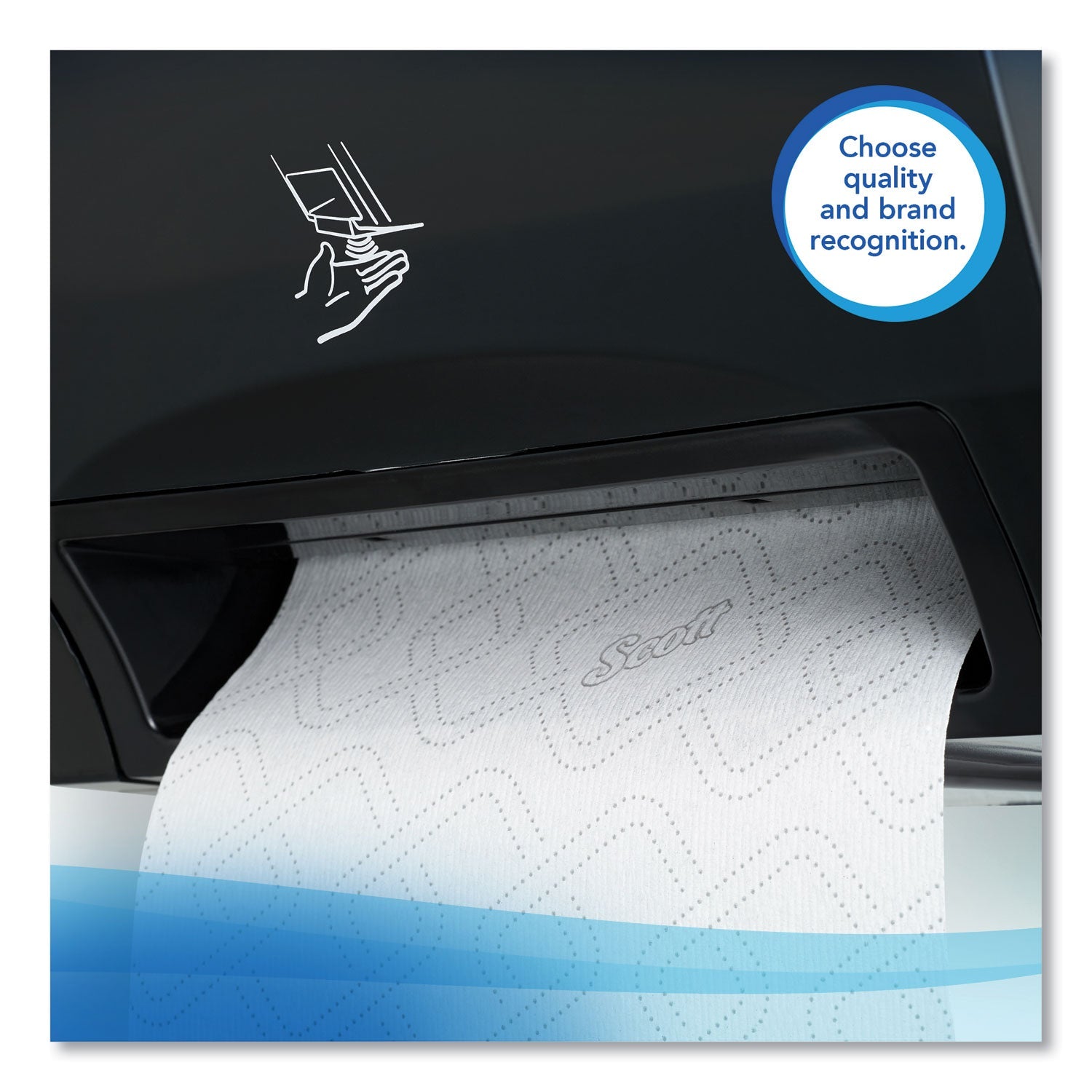 Scott Essential High Capacity Hard Roll Towel, White, 8" x 950 ft, 6 Rolls/Carton