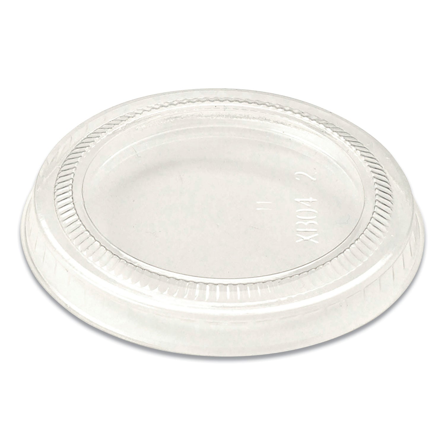World Centric PLA Lids for Fiber Cups, 2.6" Diameter x 0.3"h, Clear, Plastic, 2,000/Carton