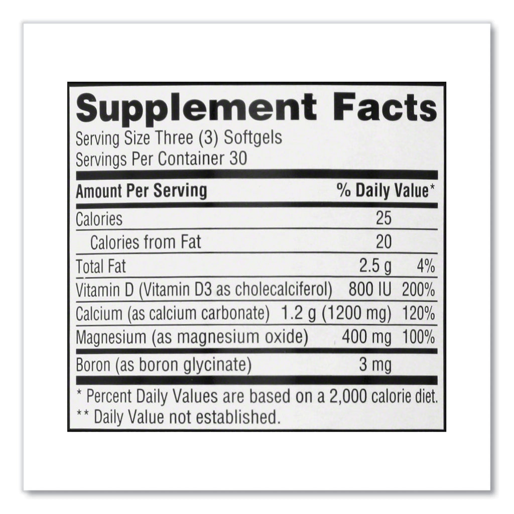 Schiff Super Calcium Plus Magnesium with Vitamin D Softgel, 90 Count