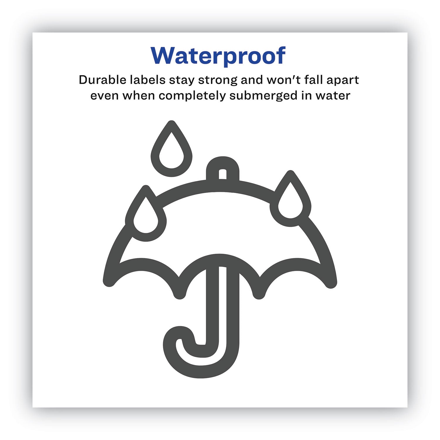 Avery Waterproof Shipping Labels with TrueBlock and Sure Feed, Laser Printers, 2 x 4, White, 10/Sheet, 50 Sheets/Pack