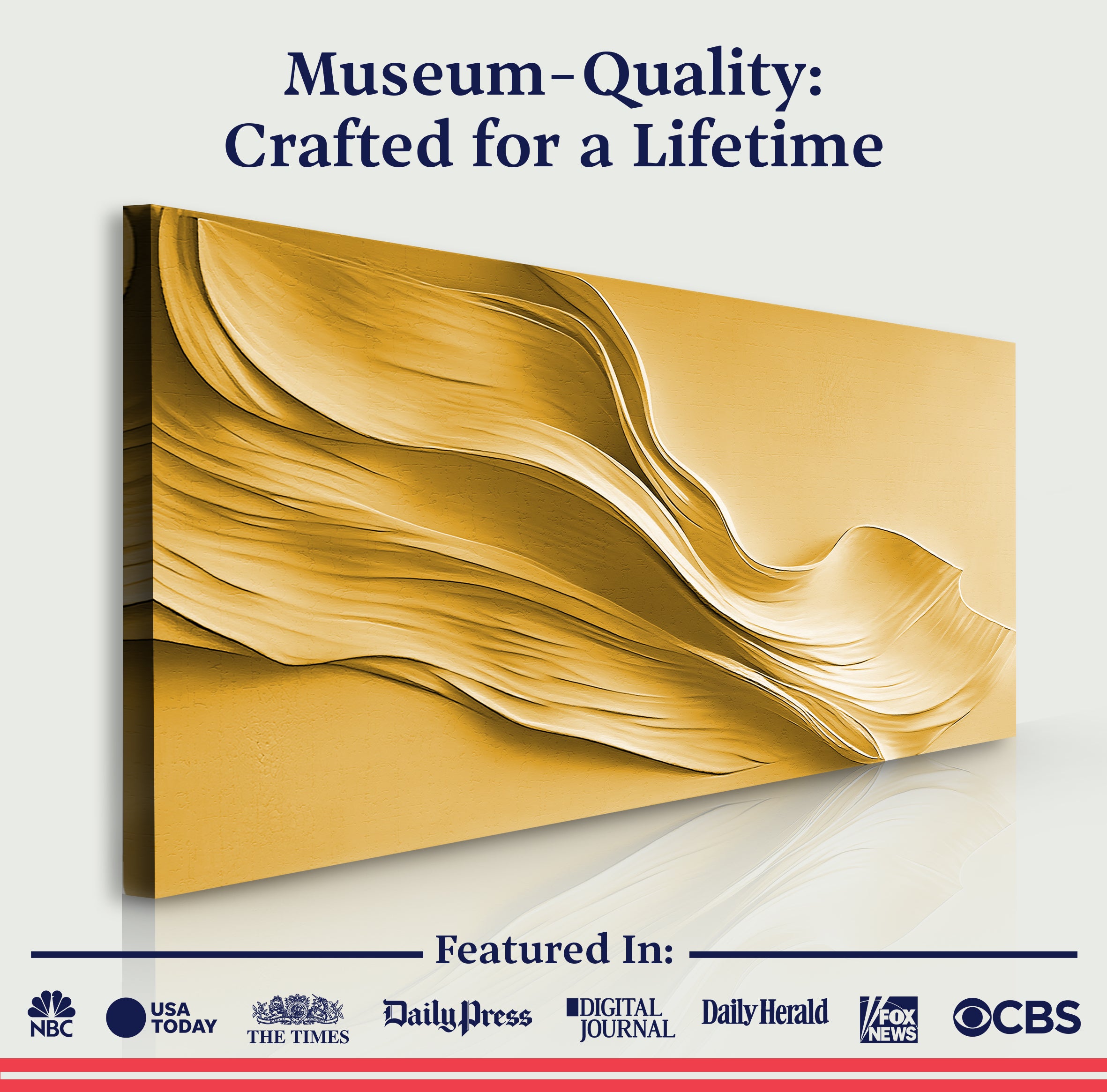 Gold Minimalist Wall Art II