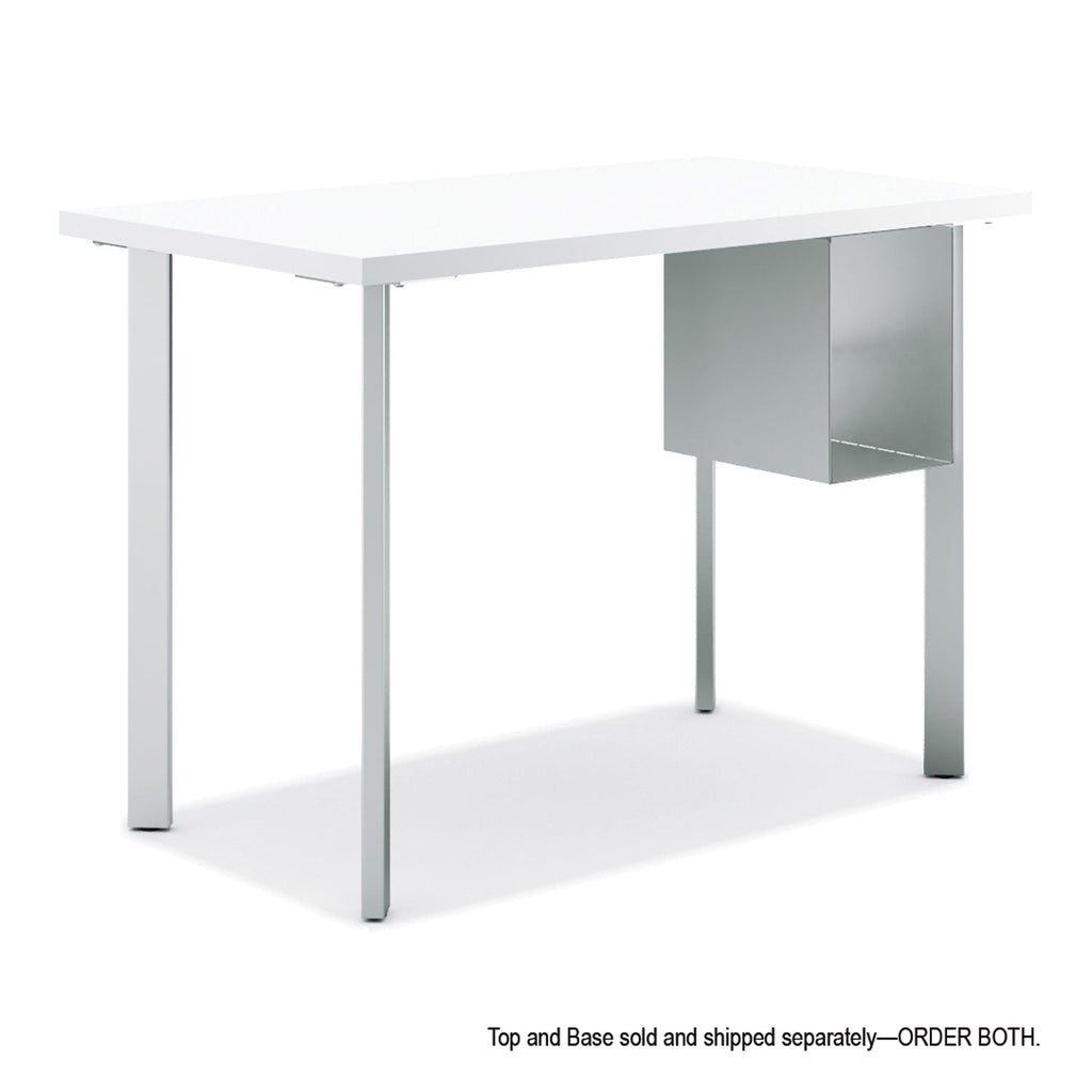 HON Coze Table Legs, 5.75w x 28h, Silver, 4/Pack