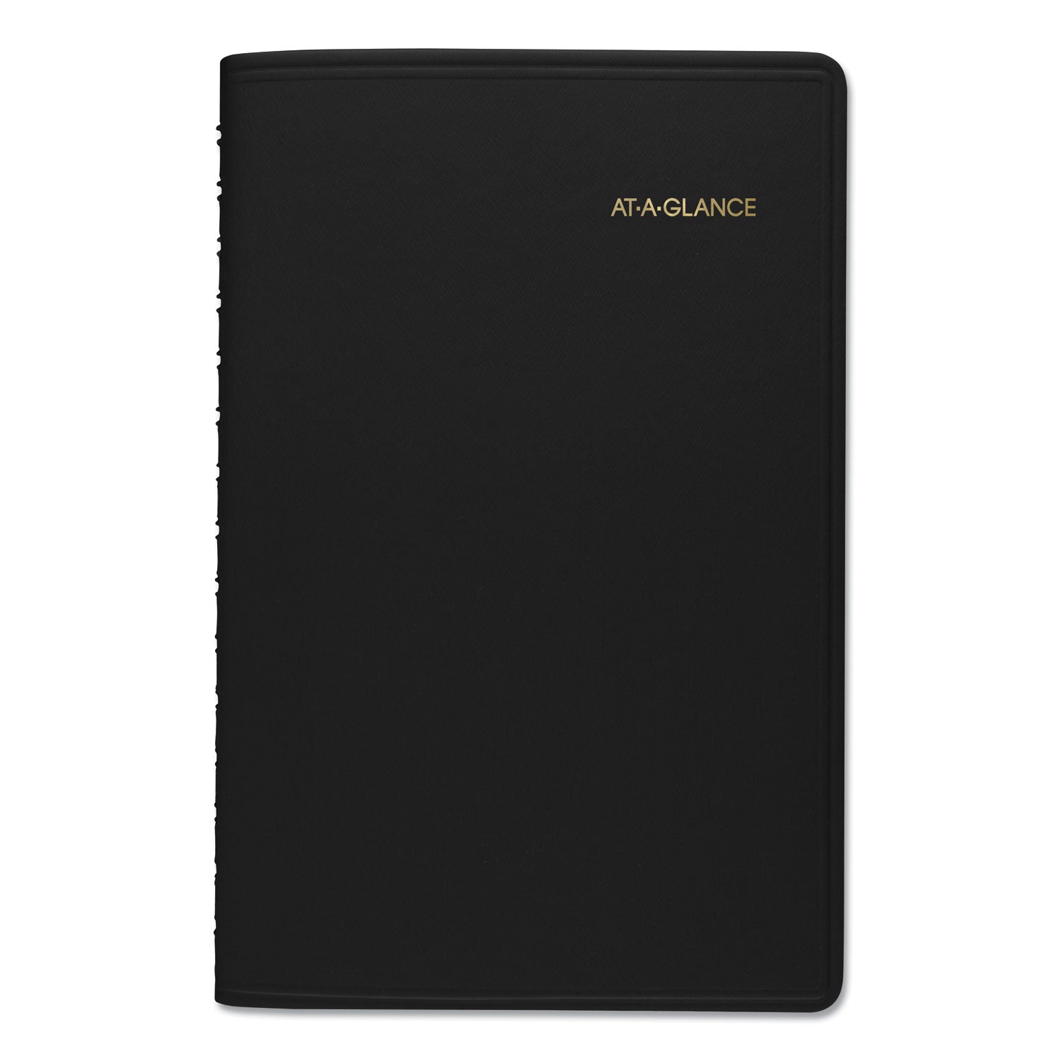 AT-A-GLANCE Daily Appointment Book with 15-Minute Appointments, One Day/Page: Mon to Sun, 8 x 5, Black Cover, 12-Month (Jan to Dec): 2023