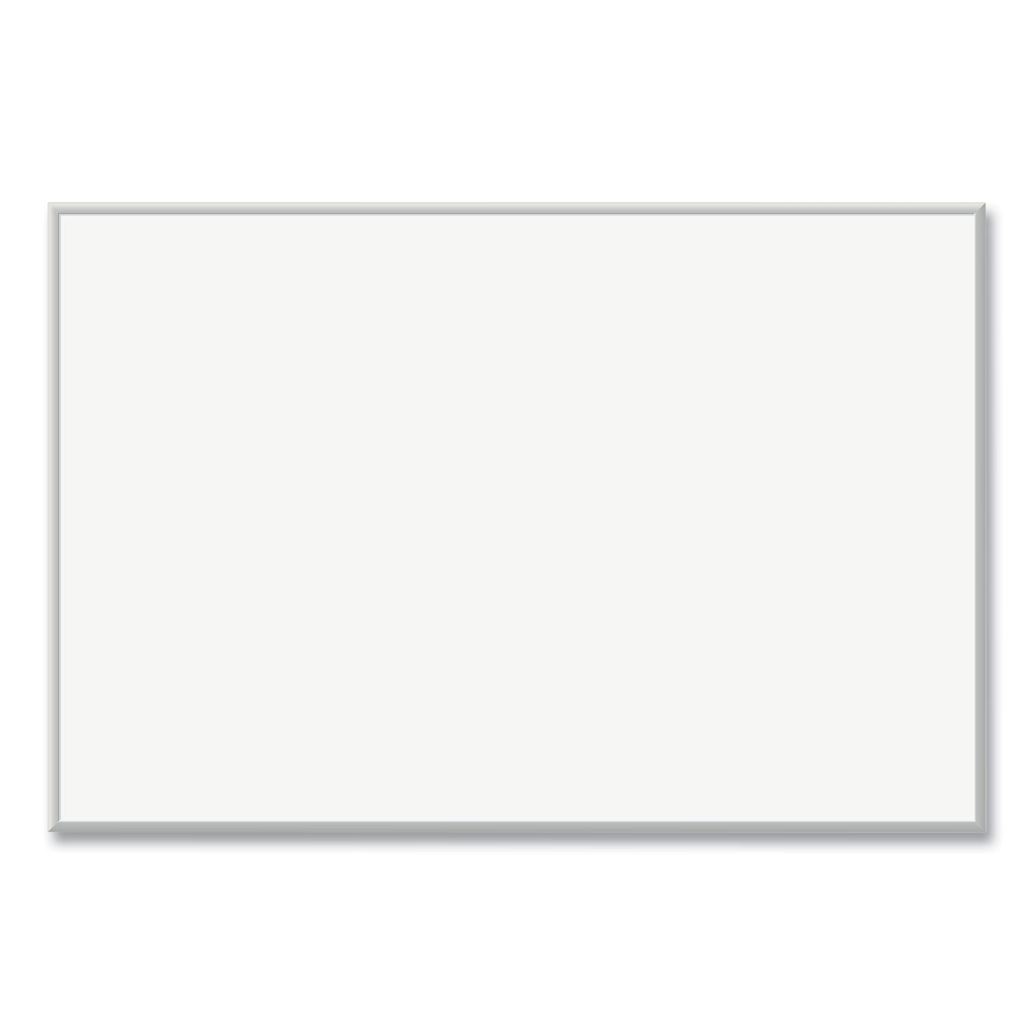 U Brands Magnetic Dry Erase Board with Aluminum Frame, 72 x 48, White Surface, Silver Frame