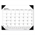House of Doolittle Recycled One-Color Refillable Monthly Desk Pad Calendar, 22 x 17, White Sheets, Black Binding/Corners,12-Month(Jan-Dec): 2023