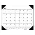 House of Doolittle Recycled Economy Academic Desk Pad Calendar, 22 x 17, White/Black Sheets, Black Binding/Corners,14-Month(July-Aug): 2022-2023