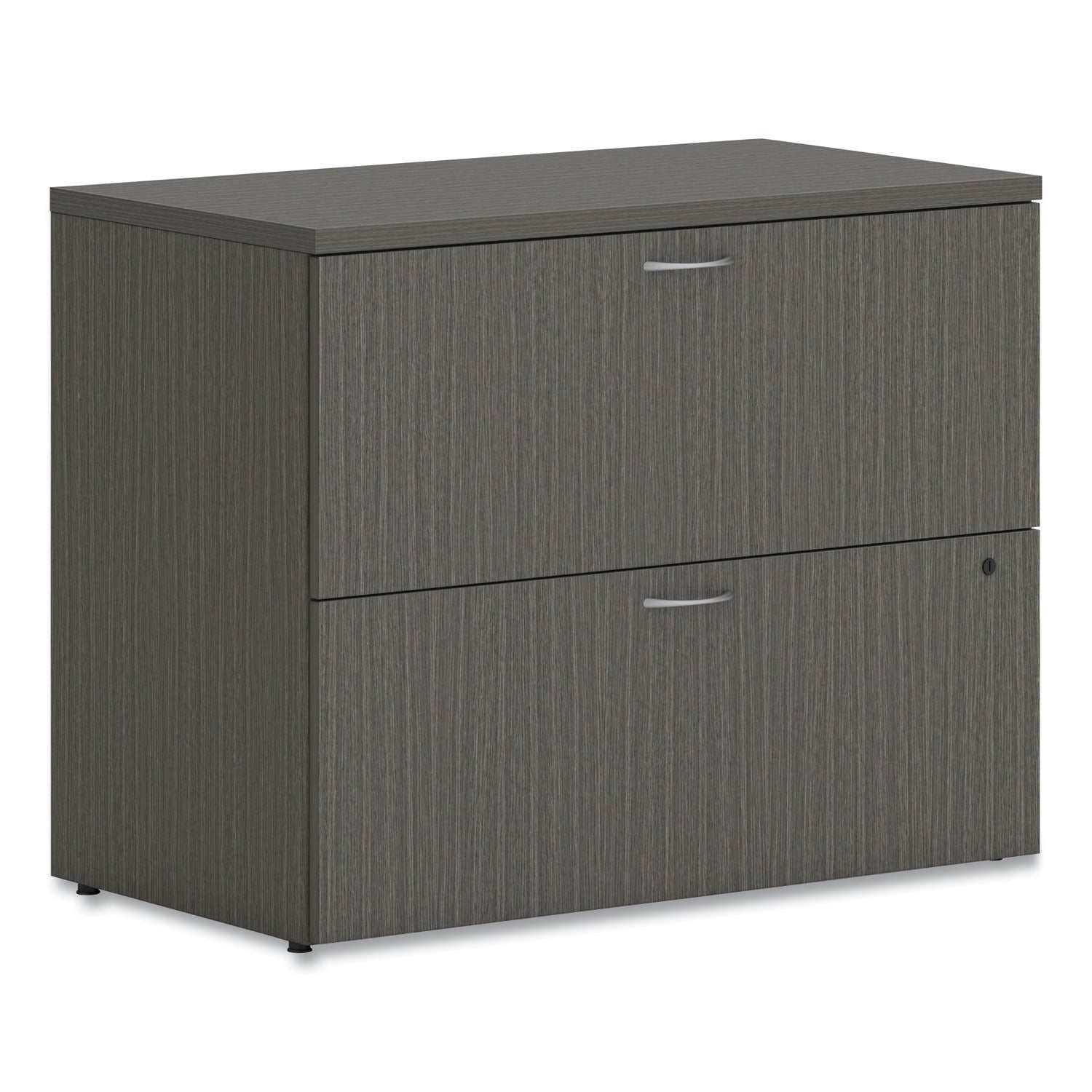 HON Mod Lateral File, 2 Legal/Letter-Size File Drawers, Slate Teak, 36" x 20" x 29"