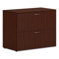 HON Mod Lateral File, 2 Legal/Letter-Size File Drawers, Traditional Mahogany, 36" x 20" x 29"