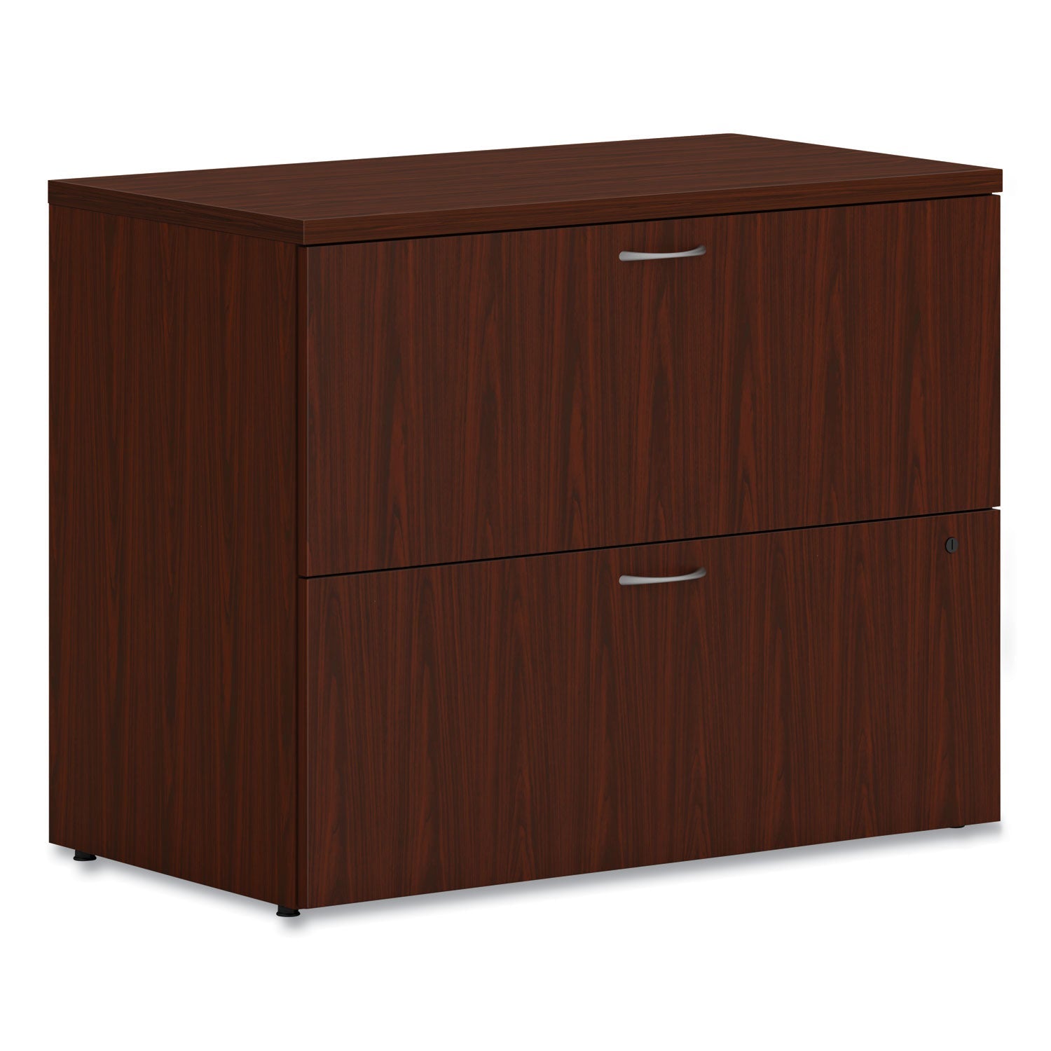 HON Mod Lateral File, 2 Legal/Letter-Size File Drawers, Traditional Mahogany, 36" x 20" x 29"