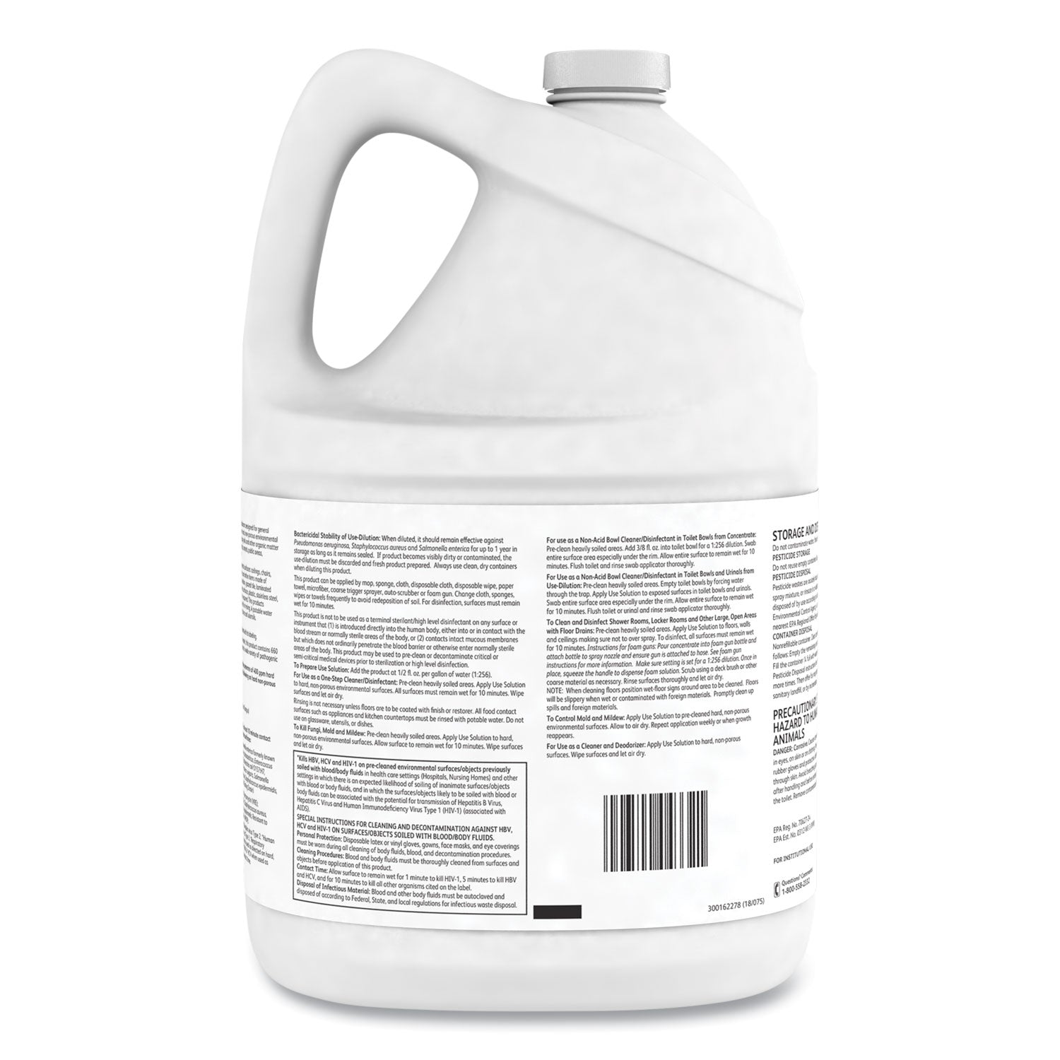 Diversey Virex II 256 One-Step Disinfectant Cleaner Deodorant Mint, 1 gal, 4 Bottles/CT