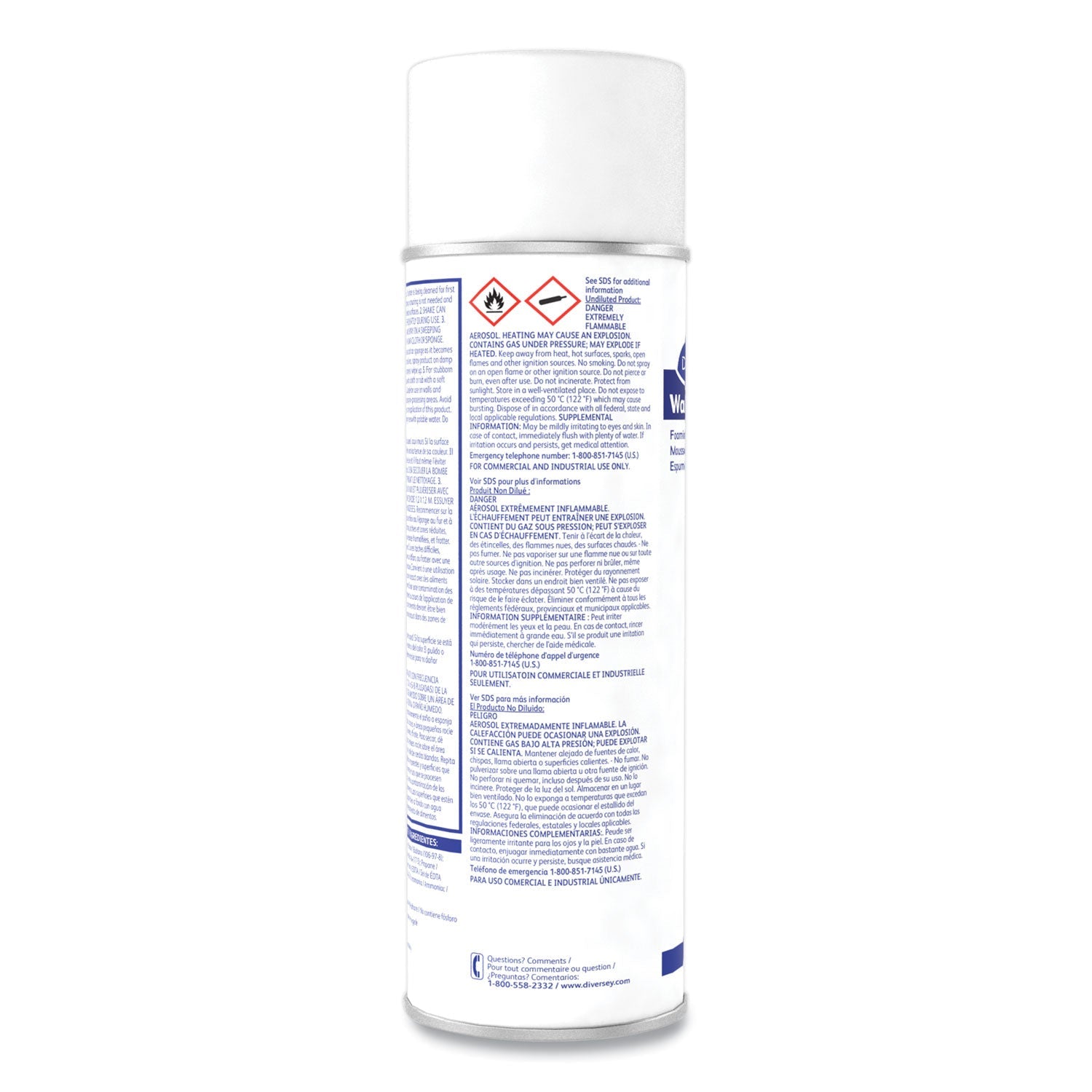 Diversey Wall Power Foaming Wall Washer, 20 oz Can, 12/Carton