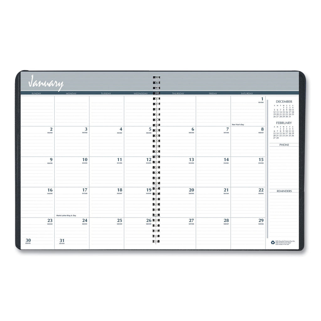 House of Doolittle 14-Month Recycled Ruled Monthly Planner, 11 x 8.5, Blue Cover, 14-Month (Dec to Jan): 2022 to 2024