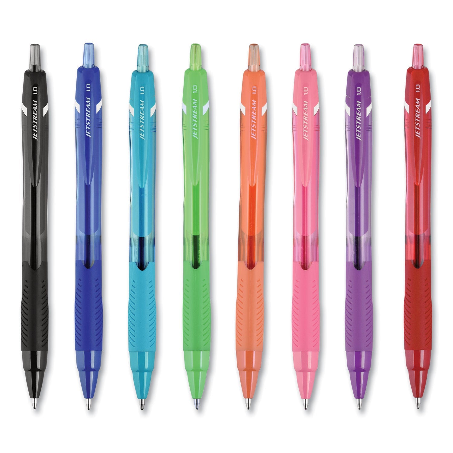 uniball Jetstream Elements Ballpoint Pen, Retractable, Medium 1 mm, Assorted Ink and Barrel Colors, 12/Pack