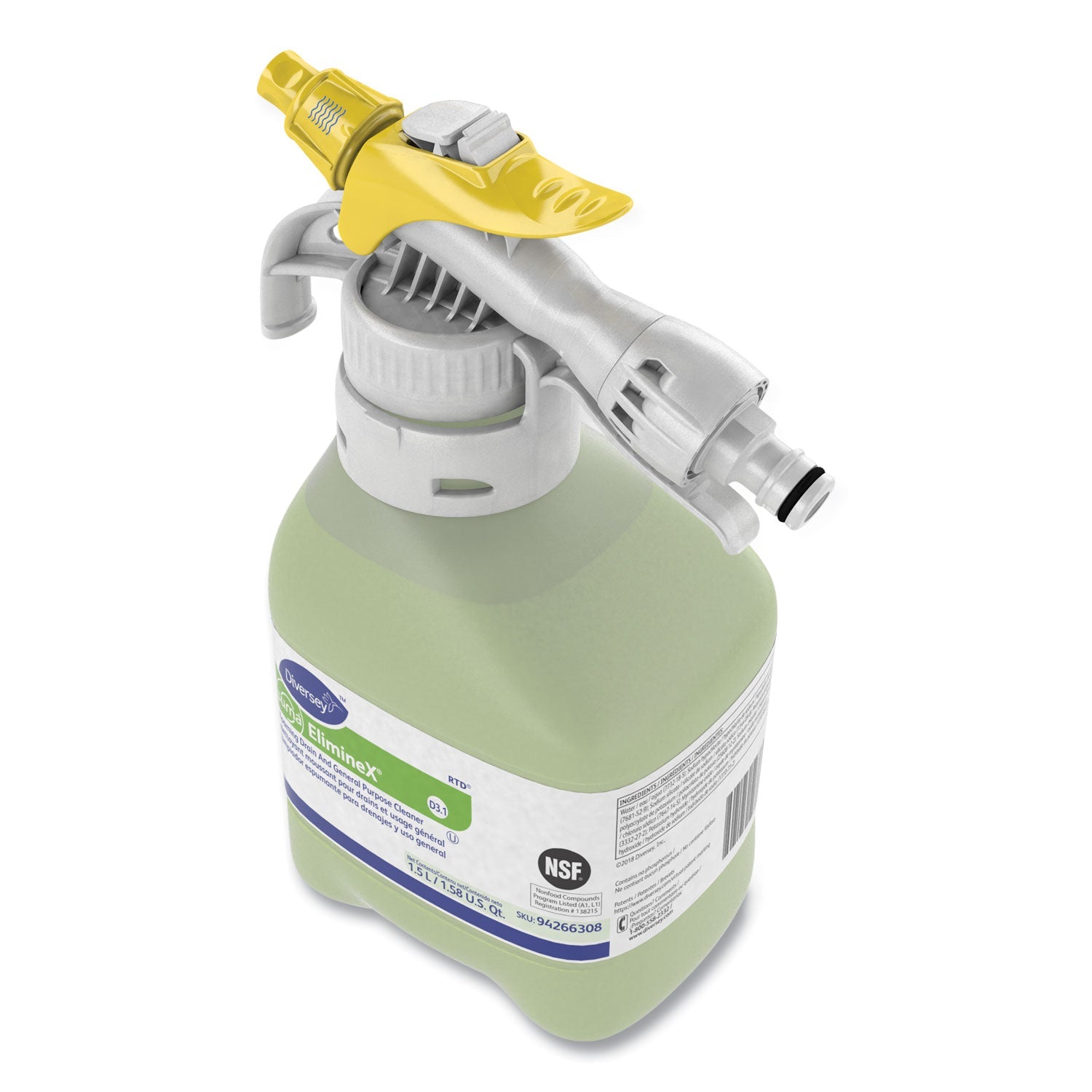 Diversey Suma ElimineX D3.1, Liquid, 50.7 oz Spray, 2/Carton