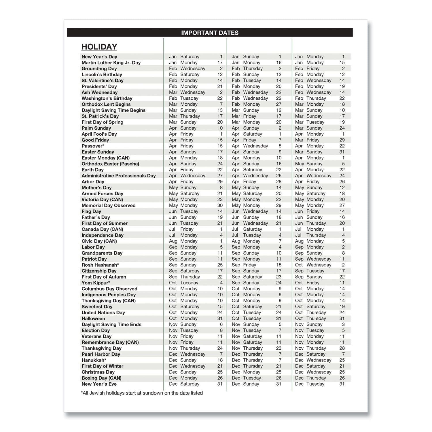 House of Doolittle Recycled Monthly 5-Year/62-Month Planner, 11 x 8.5, Black Cover, 62-Month (Dec to Jan): 2022 to 2028