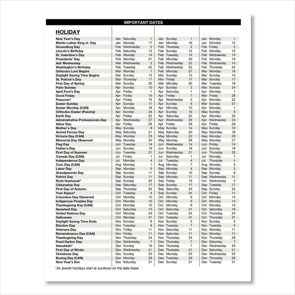 House of Doolittle Recycled Professional Weekly Planner, 15-Minute Appts, 11 x 8.5, Black Wirebound Soft Cover, 12-Month (Jan to Dec): 2023