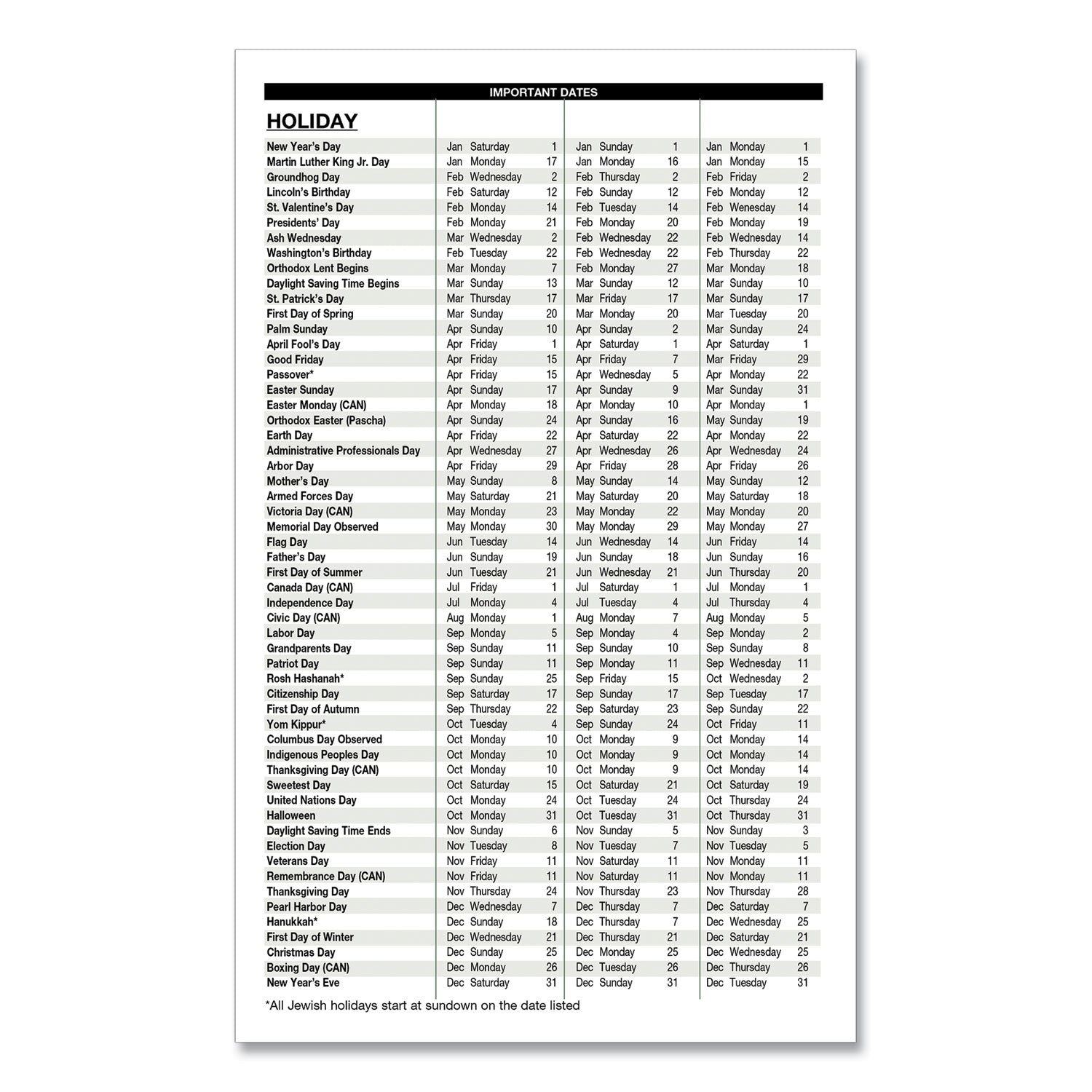 House of Doolittle Recycled Weekly Appointment Book, 8 x 5, Black Cover, 12-Month (Jan to Dec): 2023