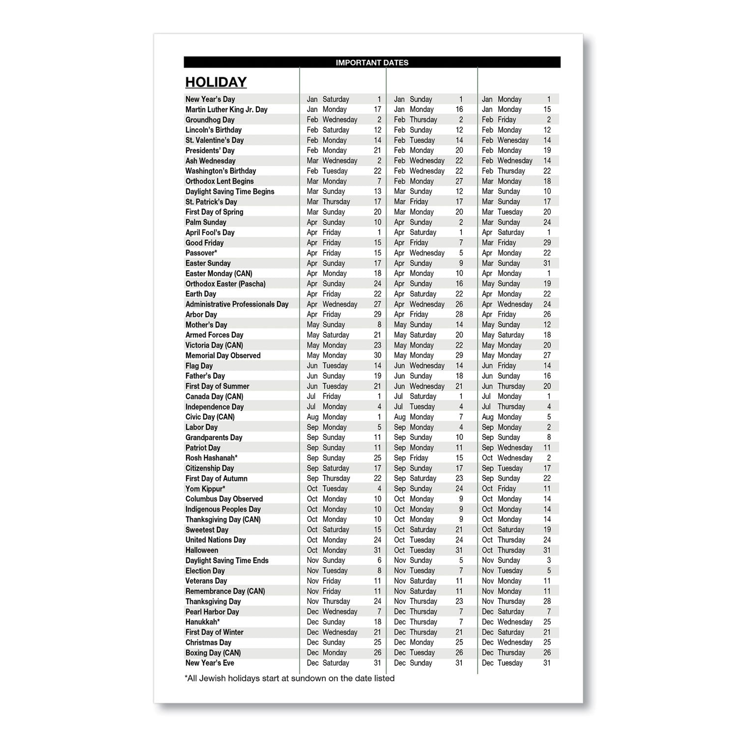 House of Doolittle Memo Size Daily Appointment Book with 15-Minute Schedule, 8 x 5, Black Cover, 12-Month (Jan to Dec): 2023