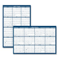 House of Doolittle Recycled Poster Style Reversible/Erasable Yearly Wall Calendar, 24 x 37, White/Blue/Gray Sheets, 12-Month (Jan to Dec): 2023