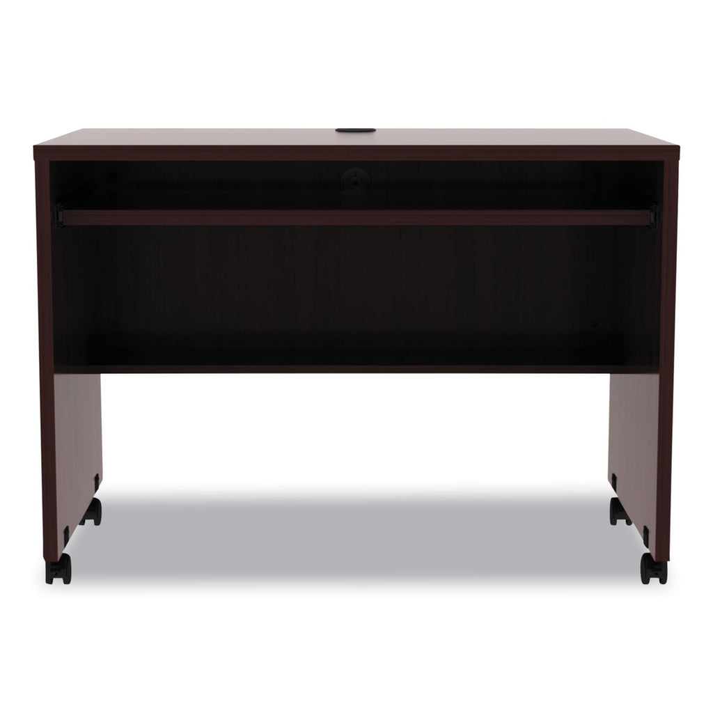 Alera Valencia Series Mobile Workstation Desk, 41.38" x 23.63" x 30", Mahogany