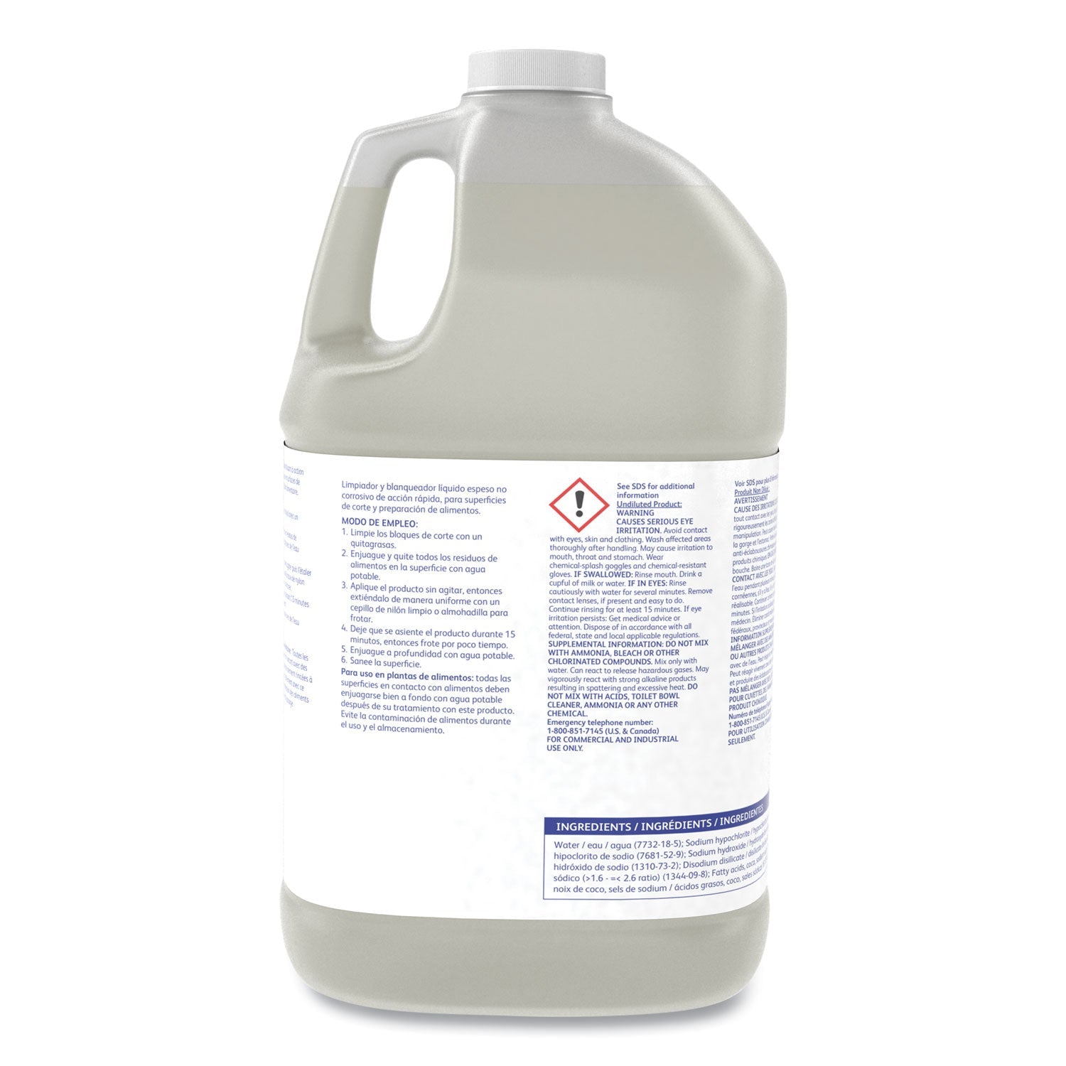 Diversey Suma Block Whitener, 1 gal Bottle, 4/Carton
