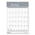 House of Doolittle Bar Harbor Recycled Wirebound Monthly Wall Calendar, 15.5 x 22, White/Blue/Gray Sheets, 12-Month (Jan-Dec): 2023