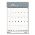 House of Doolittle Bar Harbor Recycled Wirebound Monthly Wall Calendar, 8.5 x 11, White/Blue/Gray Sheets, 12-Month (Jan-Dec): 2023
