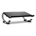 Allsop Redmond Adjustable Curve Notebook Stand, 15" x 11.5" x 6", Black/Silver, Supports 40 lbs
