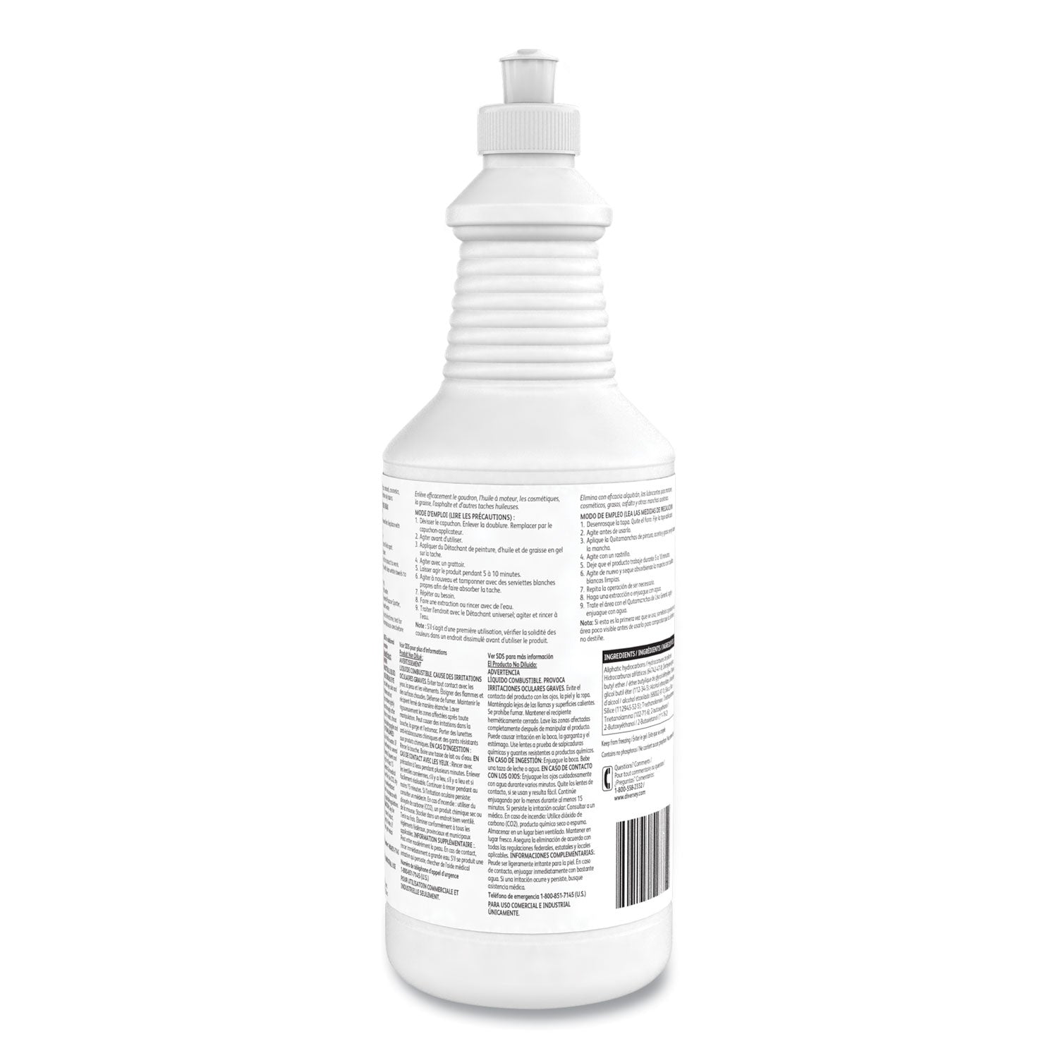 Diversey Paint, Oil and Grease Spotter Gel, Fruity Scent, 32 oz Squeeze Bottle, 6/Carton