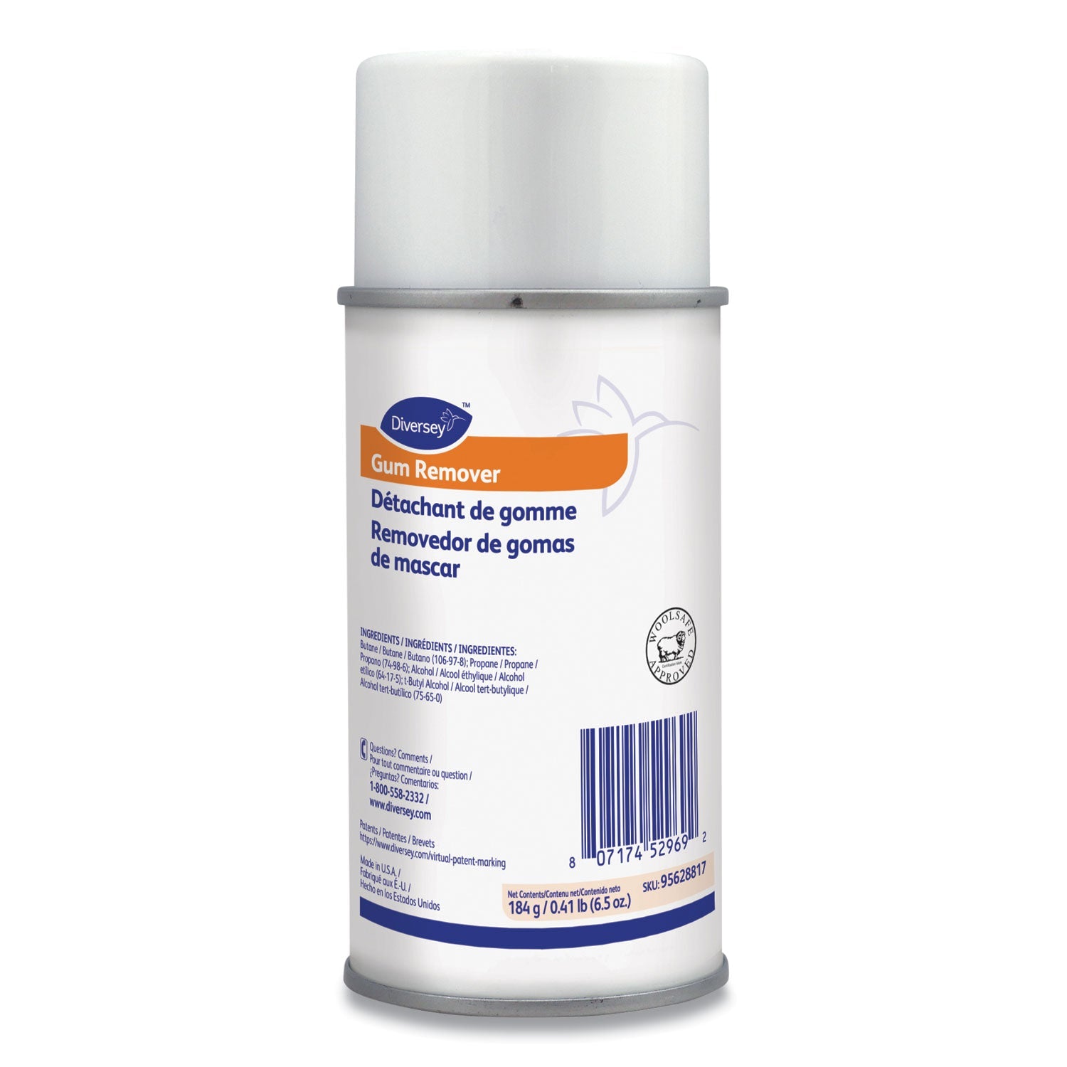 Diversey Gum Remover, 6.5 oz Aerosol Spray Can