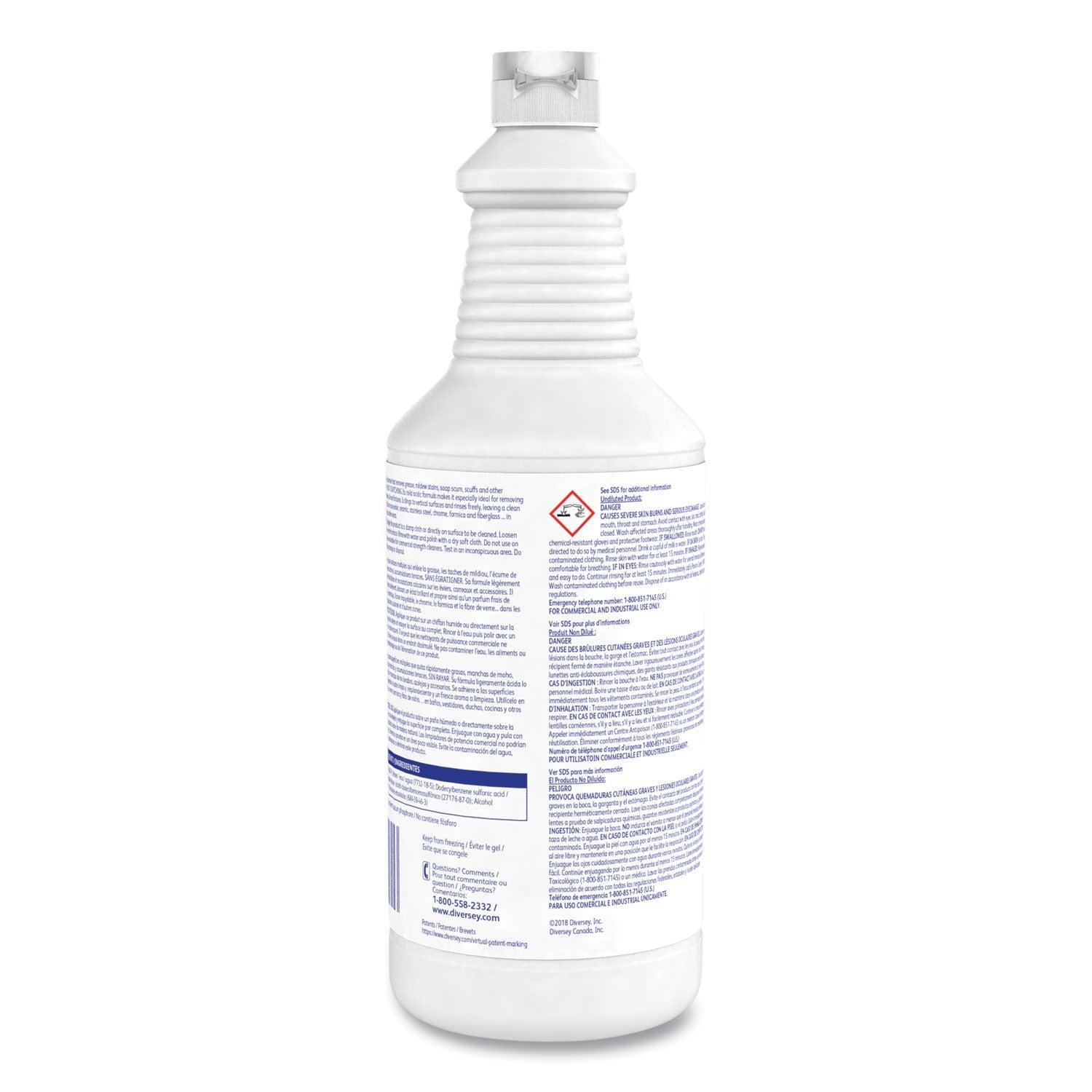 Diversey Emerel Multi-Surface Creme Cleanser, Fresh Scent, 32 oz Bottle, 12/Carton
