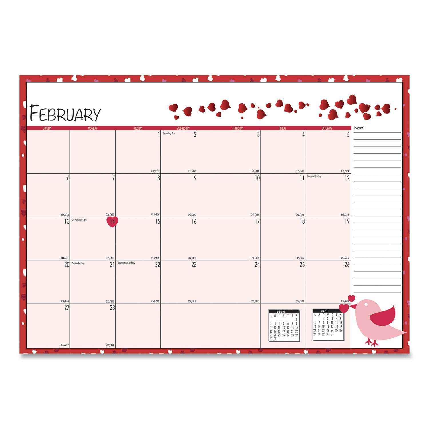 House of Doolittle Seasonal Monthly Planner, Seasonal Artwork, 10 x 7, Light Blue Cover, 12-Month (Jan to Dec): 2023