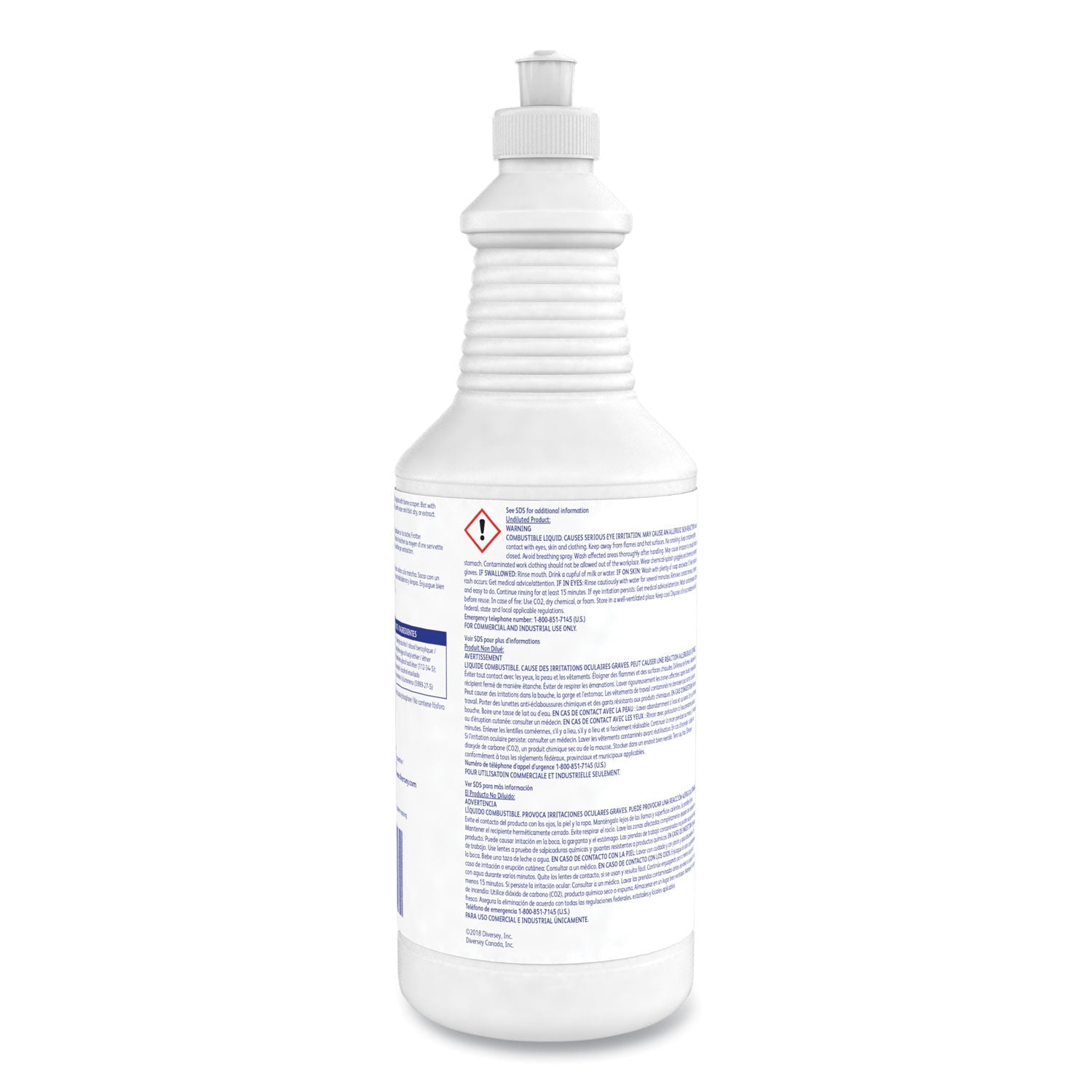 Diversey Citrus Express Gel Spotter, Citrus Scent, 32 oz Squeeze Bottle, 6/Carton